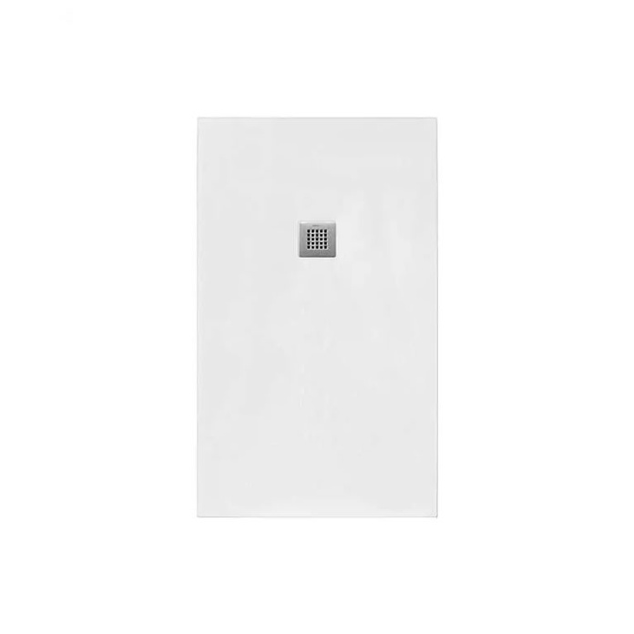 Cutout image of Tissino Giorgio2 White Slate 900 x 700mm Stone Resin Rectangular Shower Tray